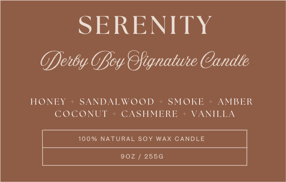 Derby Boy Serenity Candle