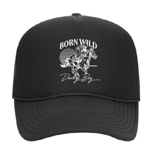 Born Wild Trucker Hat (Black)