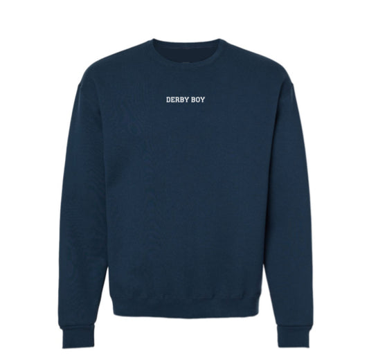 Derby Boy Crewneck Sweatshirt (Indigo Blue)